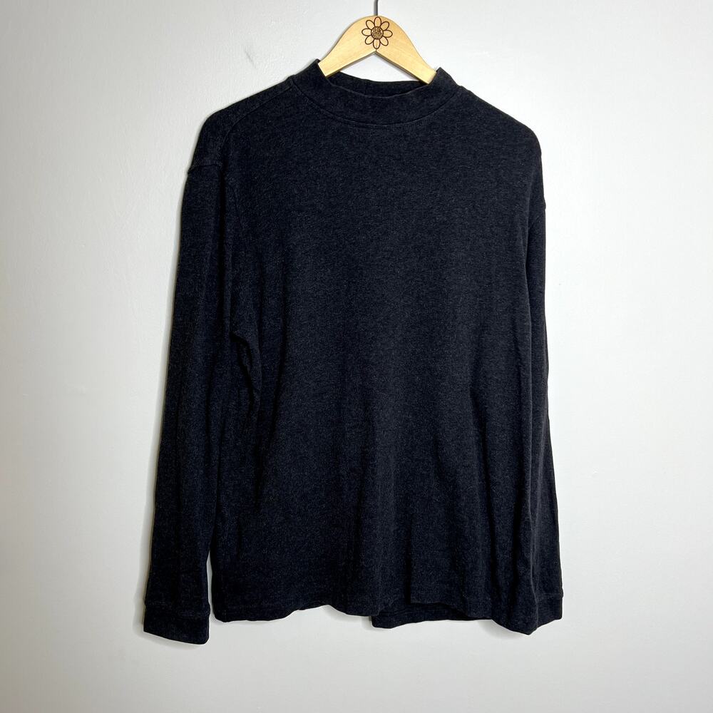 Croft and Barrow Gray Turtleneck Long Sleeve Shirt